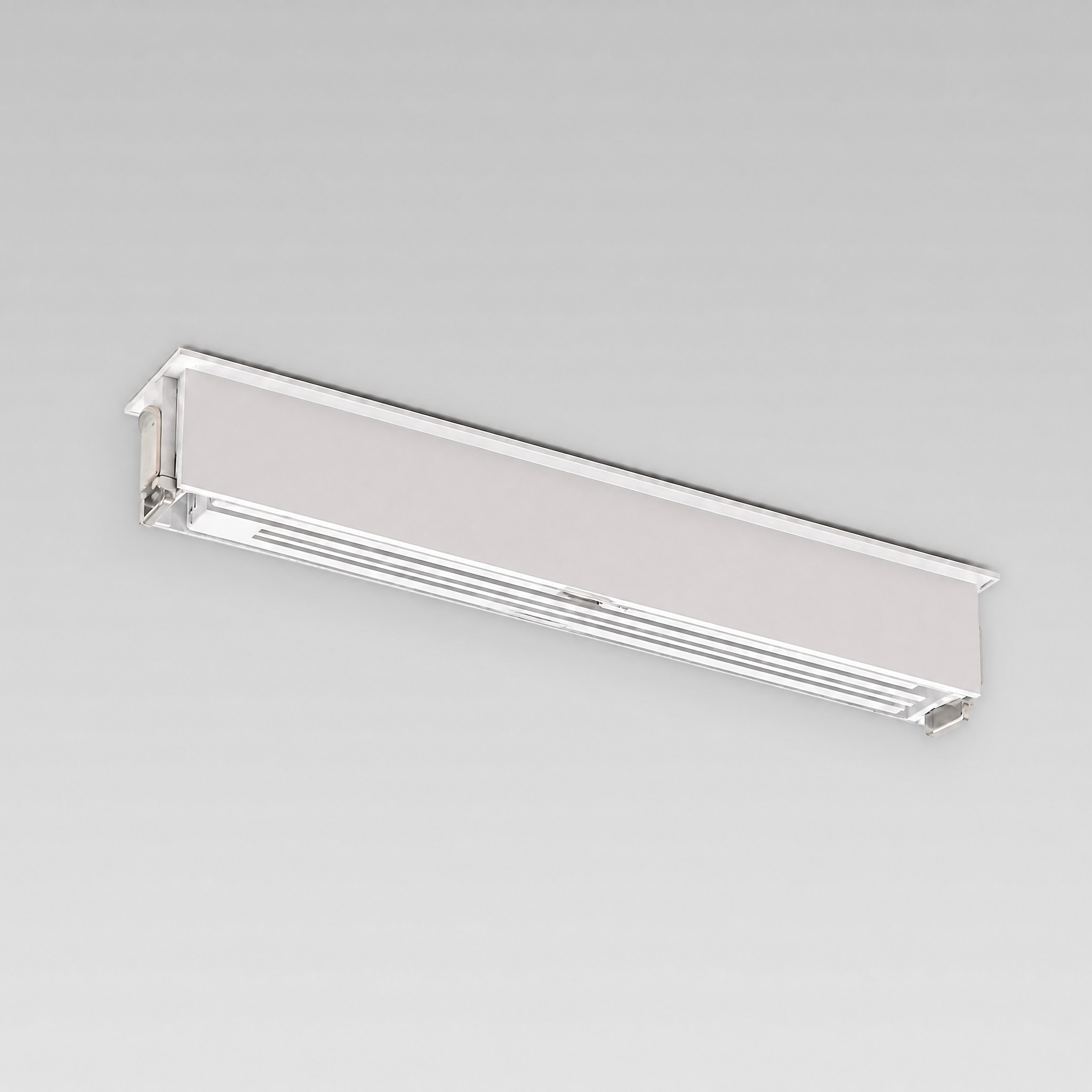 Architect Grille LED downlight — linear single-row grille profile viewed from below
